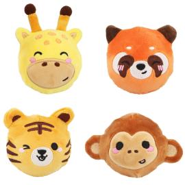 Plys Hoppebold Jungledyr 6,8 cm