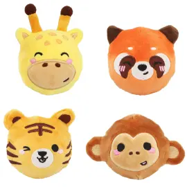 Plys Hoppebold Jungledyr 6,8 cm