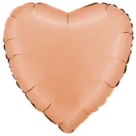 Folieballon Hjerte Satin Peach