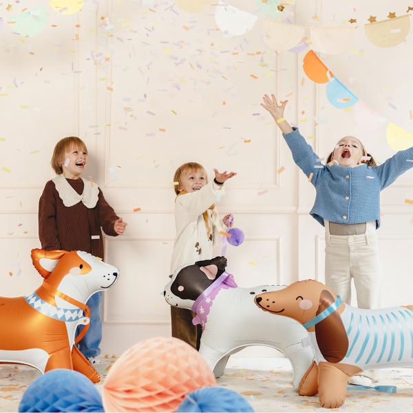 Konfettikanon Rektangulær Pastel 28 cm