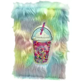 Notesbog Regnbue Fluffy Drink