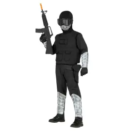 Politibetjent Kostume Special Forces Børn