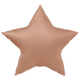 Folieballon Stjerne Gammelrosa Mat