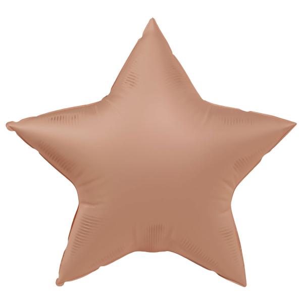 Folieballon Stjerne Gammelrosa Mat
