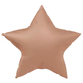 Folieballon Stjerne Gammelrosa Mat