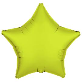 Folieballon Stjerne Neongul