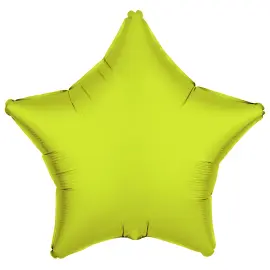 Folieballon Stjerne Neongul