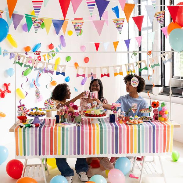 Partypicks Drinkparaply Stripetastic 10-pak