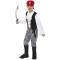 Piratkostume Sort/Hvid Børn
