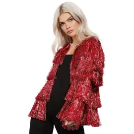 Festival Jakke Glitter Fever Collection R&oslash;d