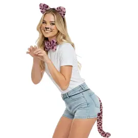 Kostumes&aelig;t Leopard Pink