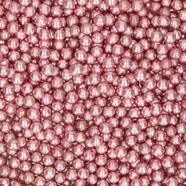 Sukkerperler Metallic Pink