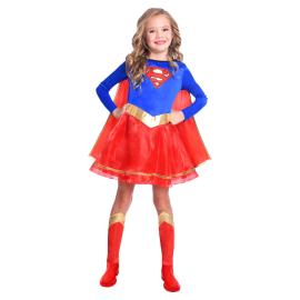 Supergirl Kostume Klassisk Børn 8-10 År