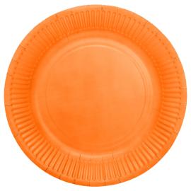 Paptallerkener Orange 23 cm 8-pak