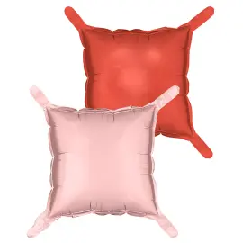 Pudeballoner Lyser&oslash;d/R&oslash;d 4-pak