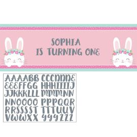 DIY Banner Birthday Bunny