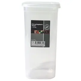 Opbevaringsb&oslash;tte med L&aring;g i Plast 1,5 Liter