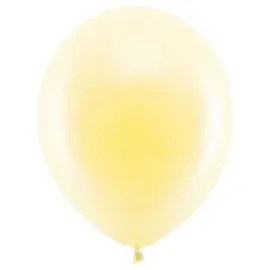 Rainbow Små Latexballoner Pastel Elfenbenshvide