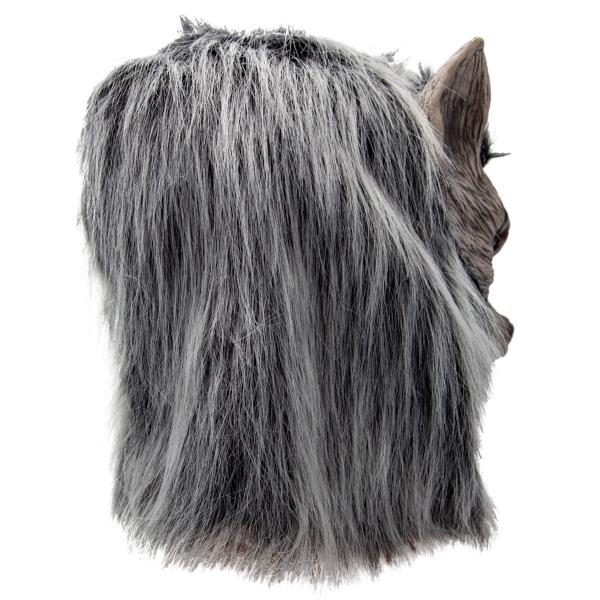 Latexmaske Ulv med Hår