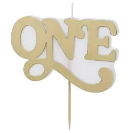 Kagelys One Guld 10 x 6,5 cm