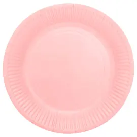 Paptallerkener Lyserød 23 cm 8-pak