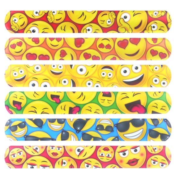 Slap Bracelet Snap Armbånd Emoji