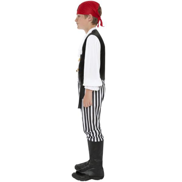 Piratkostume Sort/Hvid Børn