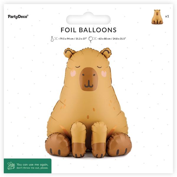 Folieballon Kapivar Stående 63 x 80 cm