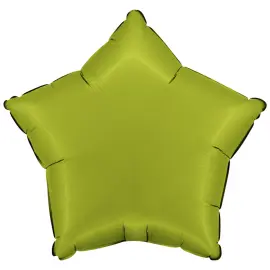 Folieballon Stjerne Satin Matcha Latte