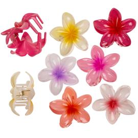 H&aring;rklemme Hawaii Blomst 7 cm