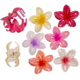 H&aring;rklemme Hawaii Blomst 7 cm