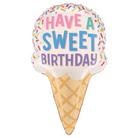 Flødeis Folieballon Have A Sweet Birthday