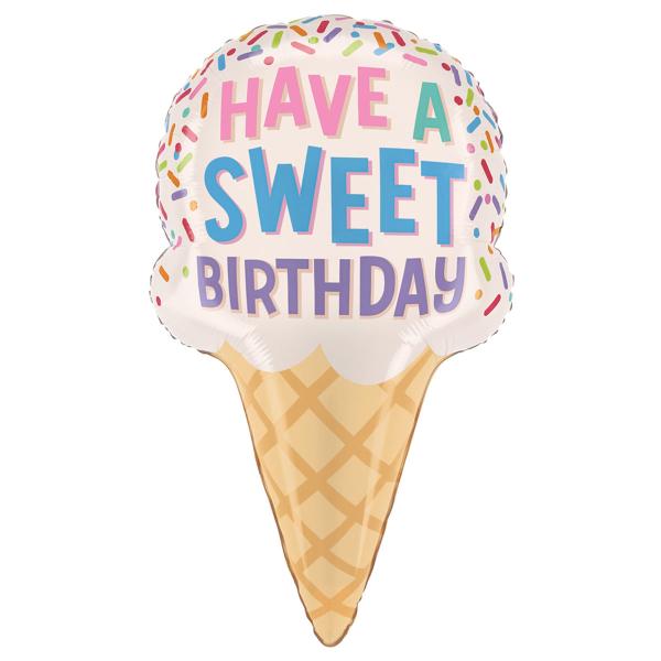 Flødeis Folieballon Have A Sweet Birthday