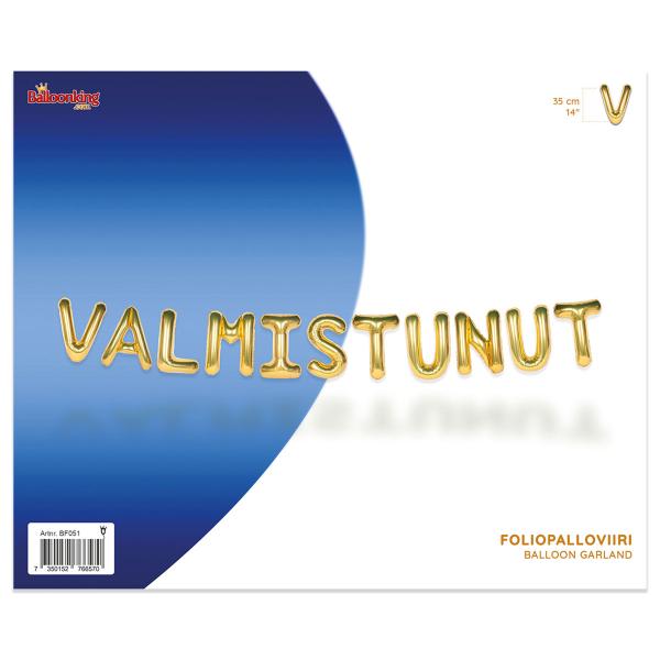 Ballonguirlande Valmistunut Guld