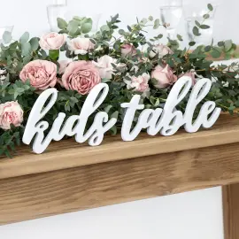 Kids Table Tr&aelig;skilt