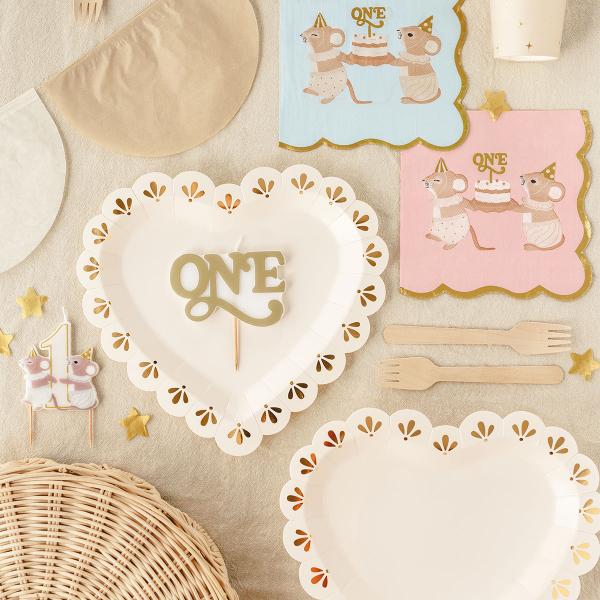 Kagelys One Guld 10 x 6,5 cm