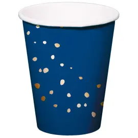 Papkrus med Prikker Bl&aring; 8-pak