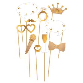 Photo Props Just Married Guld