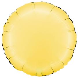 Rund Folieballon Satin Banana Yellow