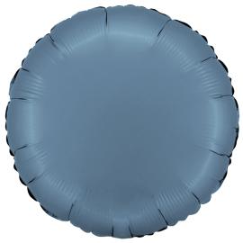 Rund Folieballon Satin Blue Jeans