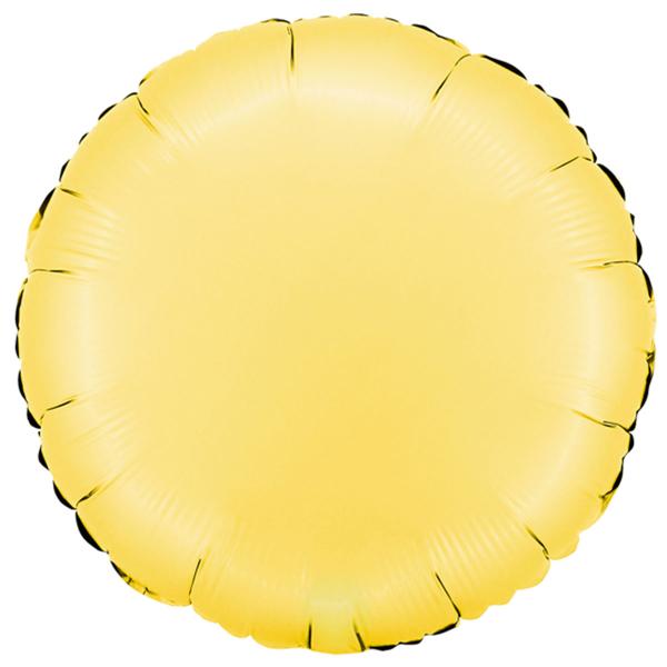 Rund Folieballon Satin Banana Yellow