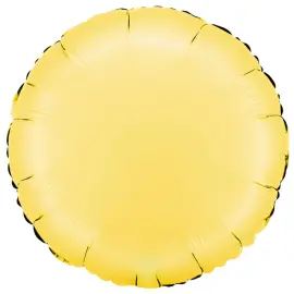 Rund Folieballon Satin Banana Yellow