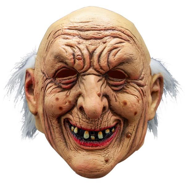 Maske Gammel Skaldet Mand med Hår