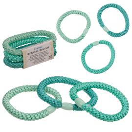 H&aring;relastikker Bl&aring; Farvemix 3-pak