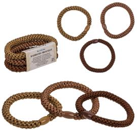 H&aring;relastikker Brun Farvemix 3-pak