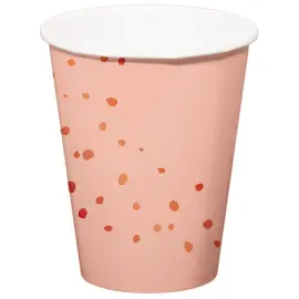 Papkrus med Prikker Lysrosa 8-pak