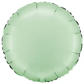Rund Folieballon Satin Glazed Mint
