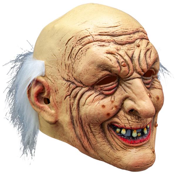 Maske Gammel Skaldet Mand med Hår