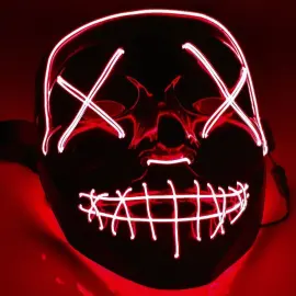 El Wire Purge LED Maske R&oslash;d
