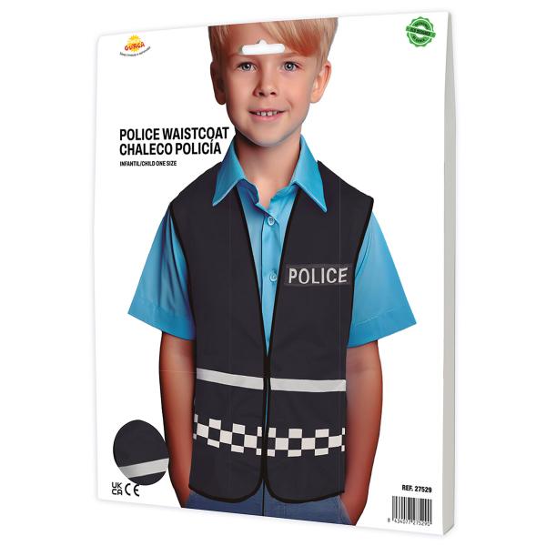 Politivest Sort Børn